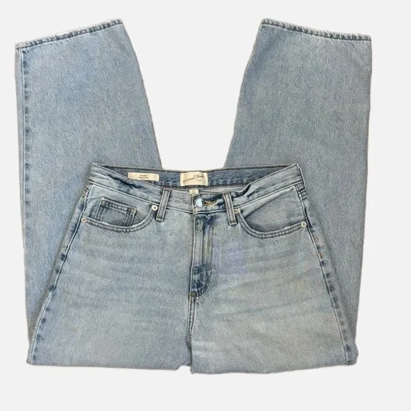 Universal Threads 90s Baggy Denim Jeans Faded Blue Women's 6 Short - Picture 4 of 10